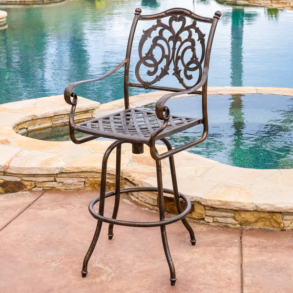 Home Loft Concepts Magua 29.5" Patio Bar Stool & Reviews Wayfair